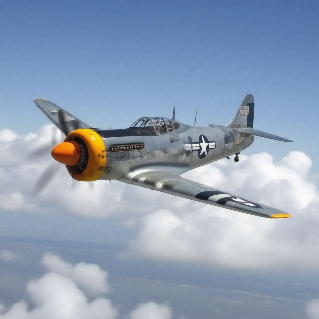 AI-created image of North American P-51C Mustang