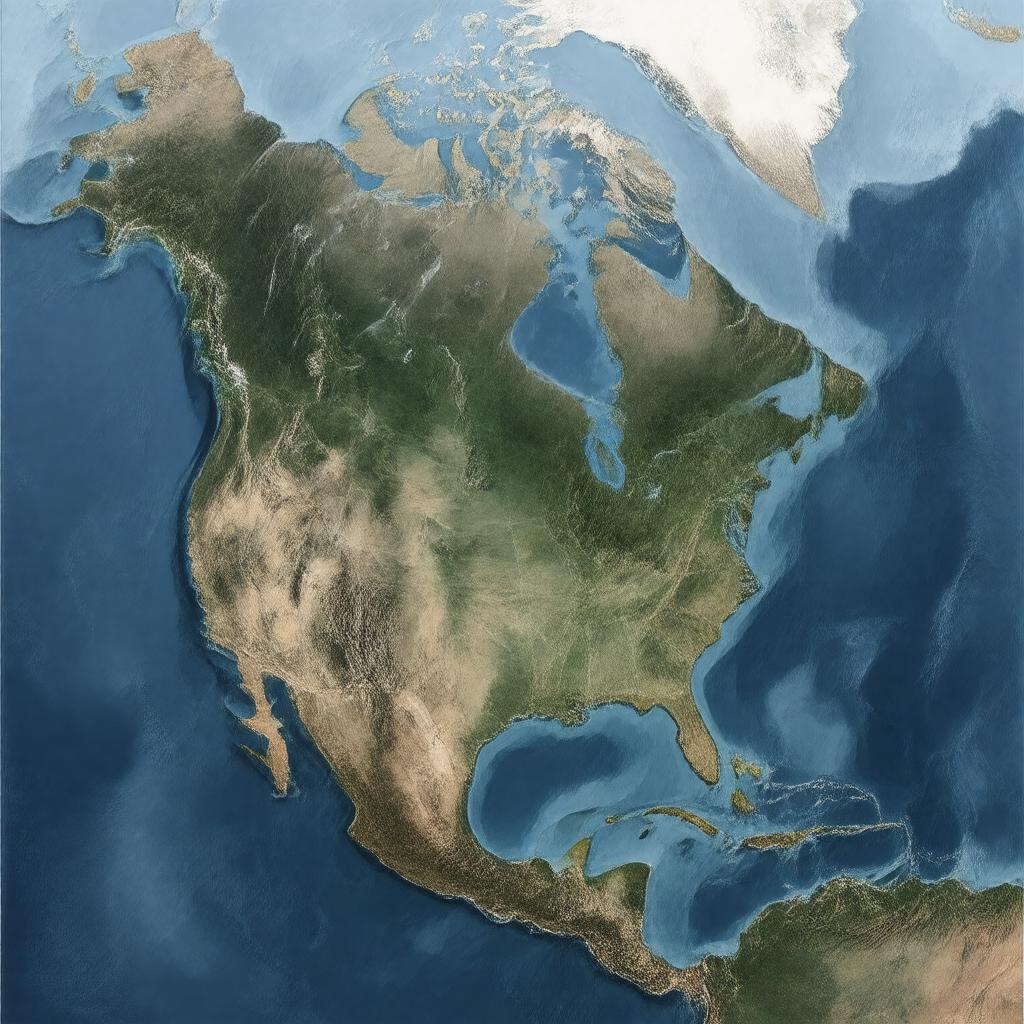 AI-created image of North American Plate