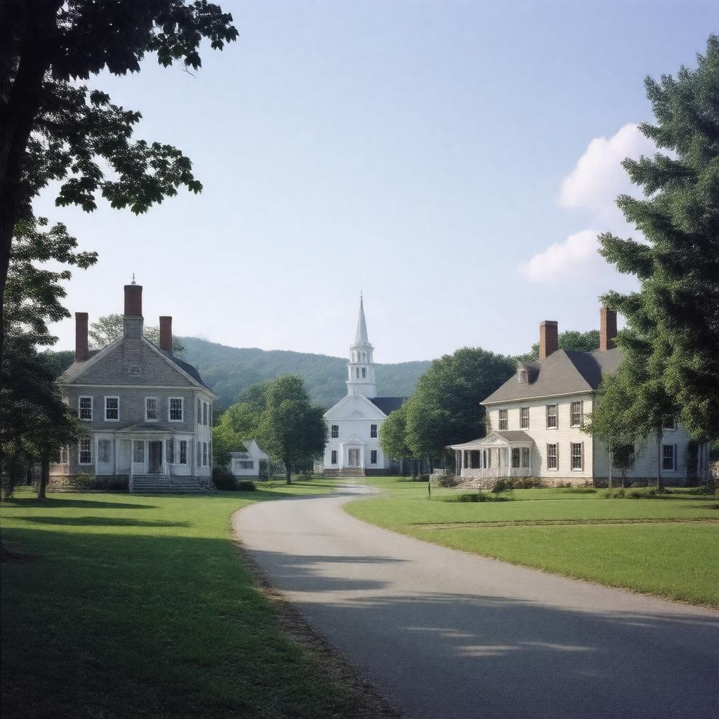 AI-created image of North Amherst Center Historic District