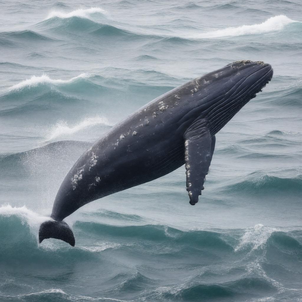 AI-created image of North Atlantic right whale