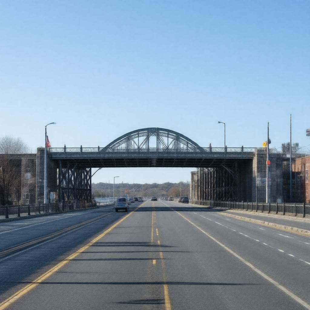 Click to view larger image AI-created image of North Beacon Street Bridge