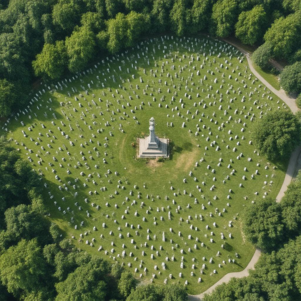 AI-created image of North Burial Ground, Providence, Rhode Island