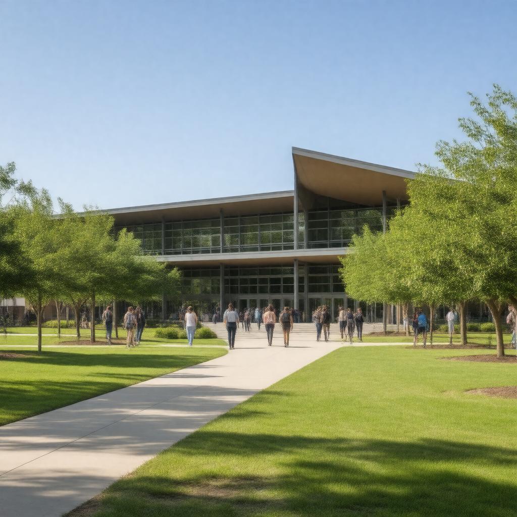 Click to view larger image AI-created image of North Campus Recreation Building