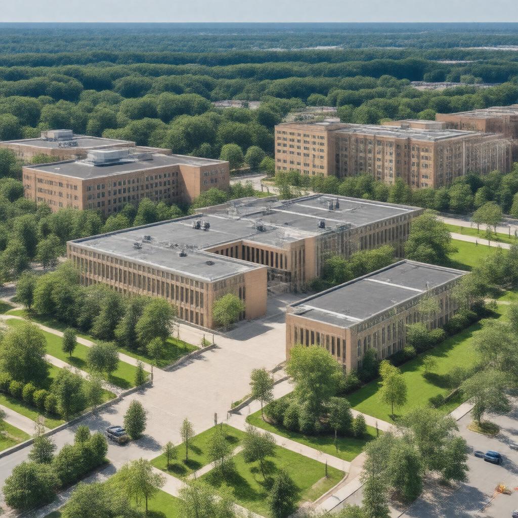 AI-created image of North Campus