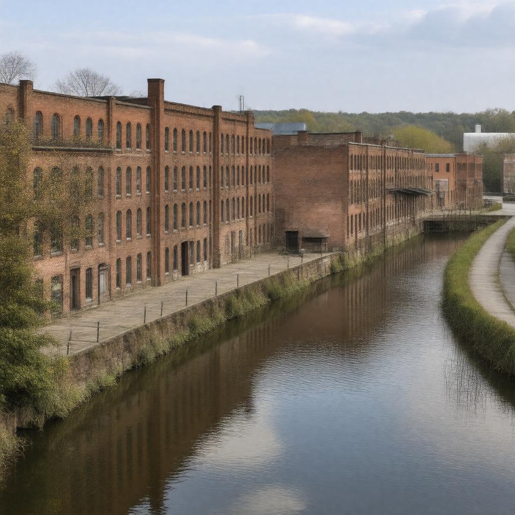 AI-created image of North Canal Historic District