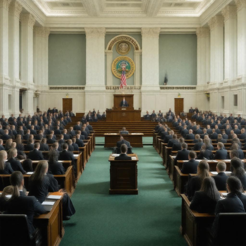 AI-created image of North Dakota House of Representatives