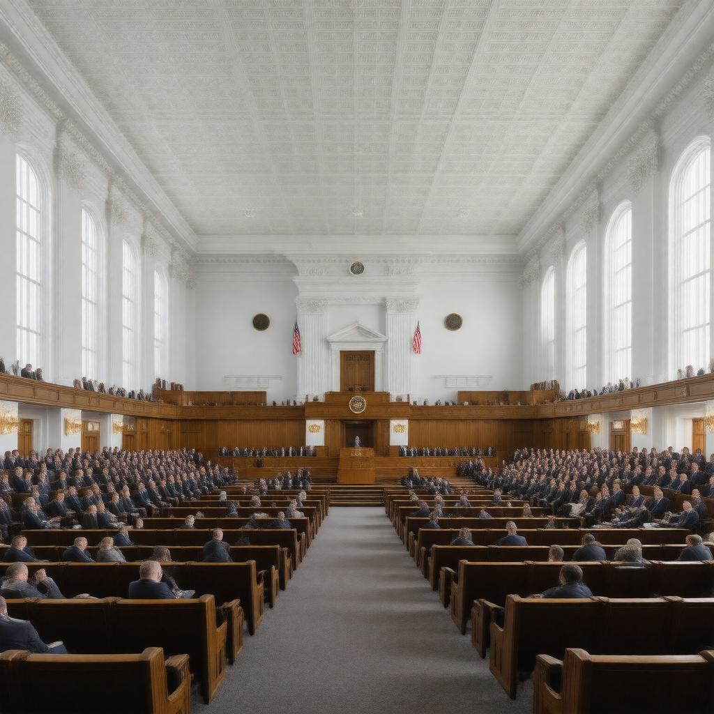 AI-created image of North Dakota Legislative Assembly