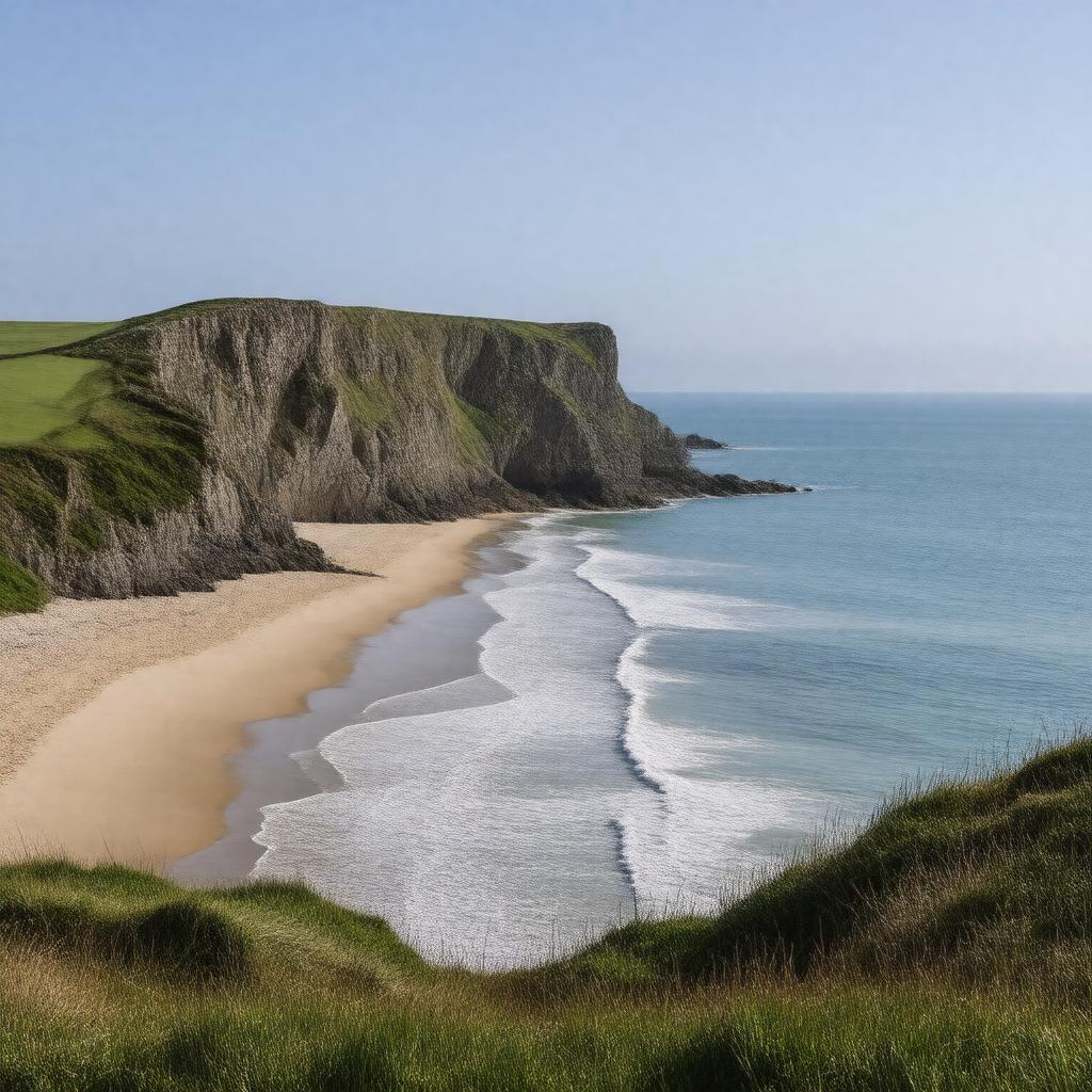 AI-created image of North Devon Coast Area of Outstanding Natural Beauty