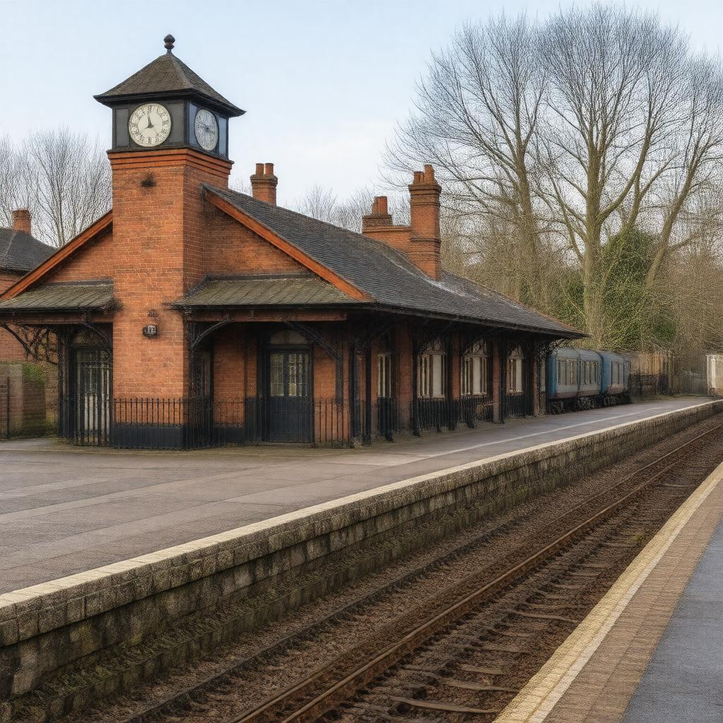 AI-created image of North Dulwich railway station