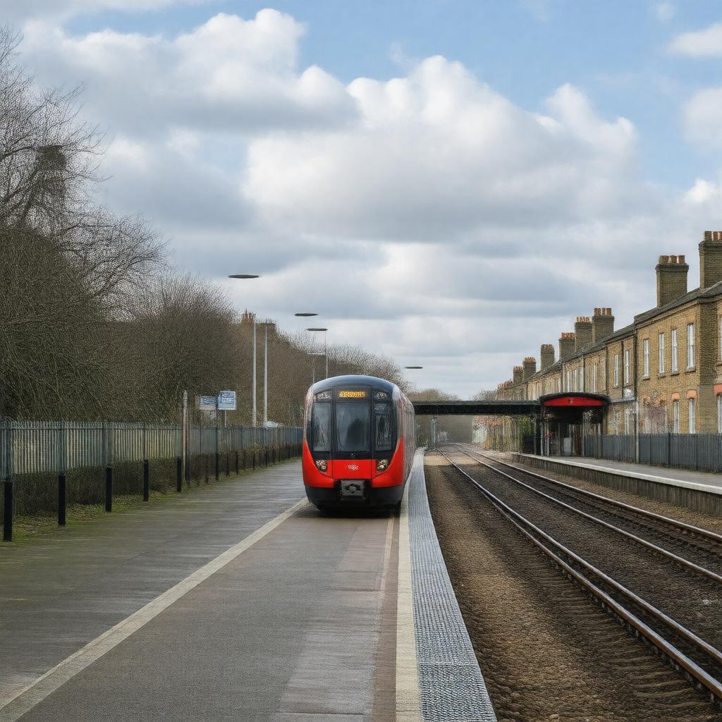 AI-created image of North Ealing station