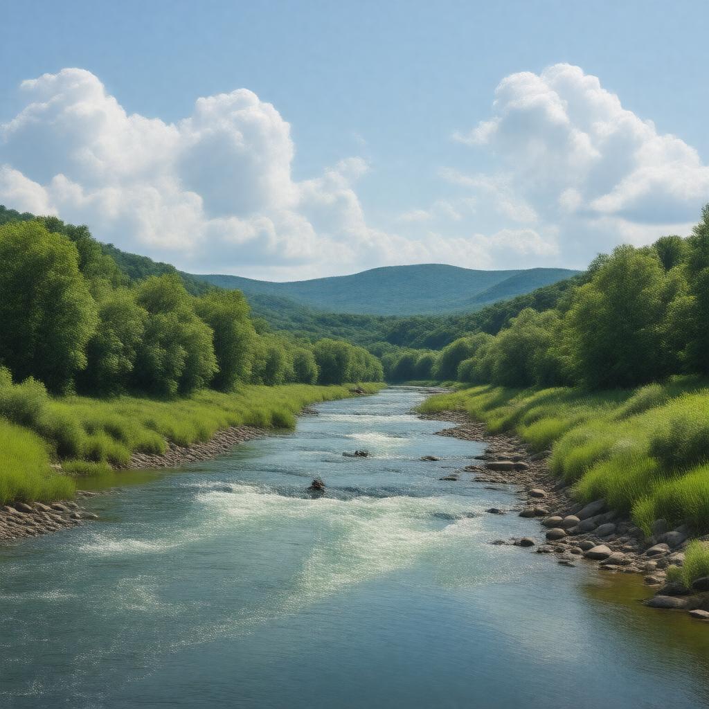 AI-created image of North Fork River