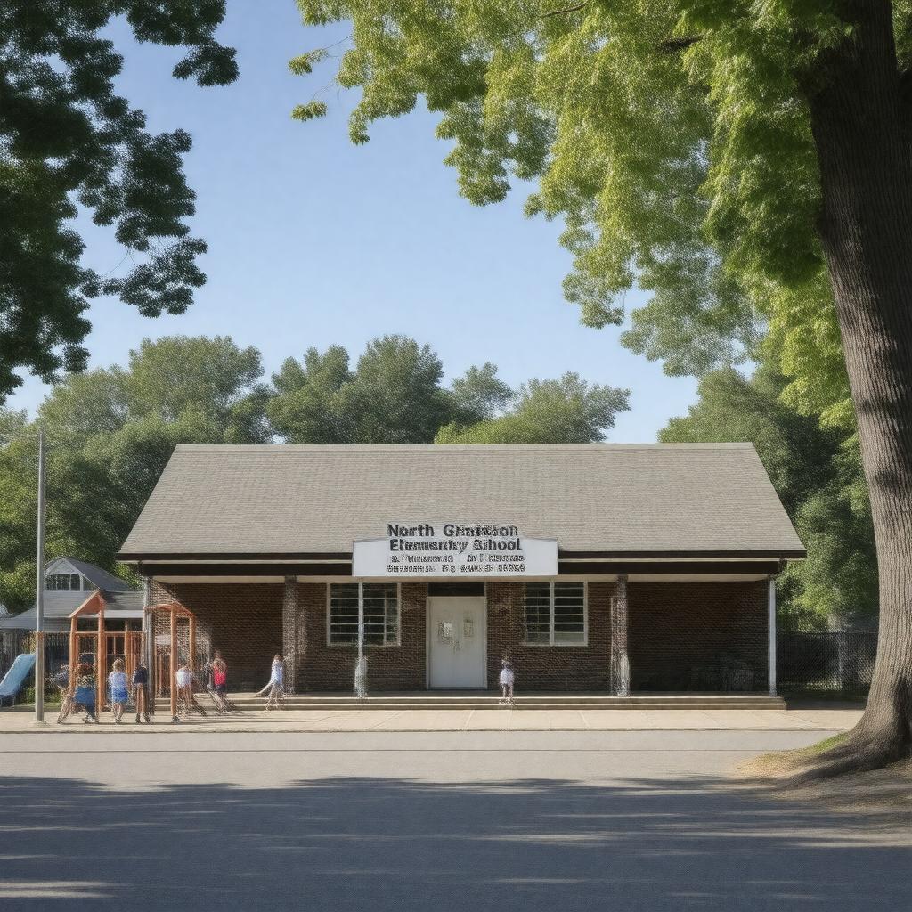 AI-created image of North Grafton Elementary School