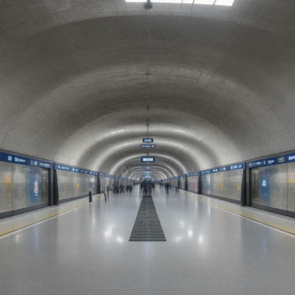 AI-created image of North Greenwich Underground Station