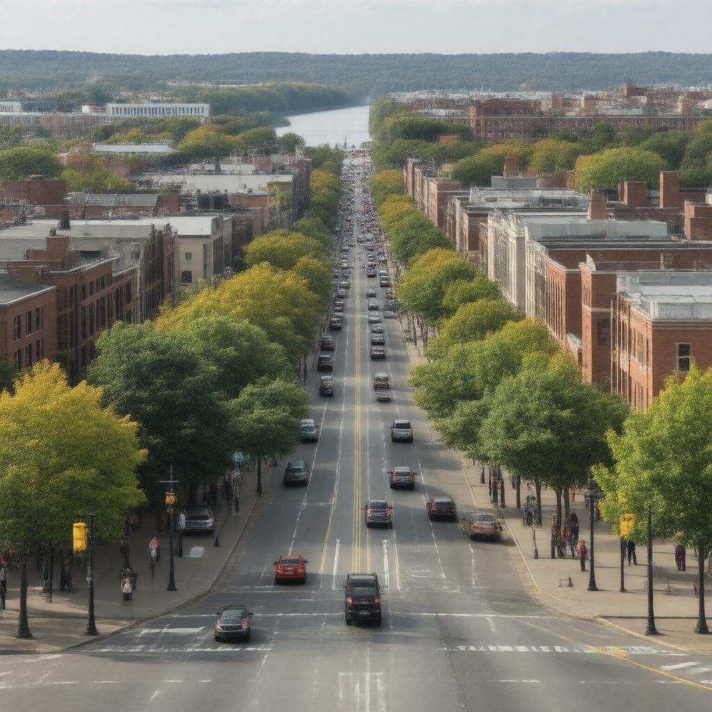 AI-created image of North Harvard Street