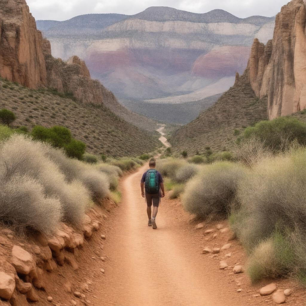 AI-created image of North Kaibab Trail