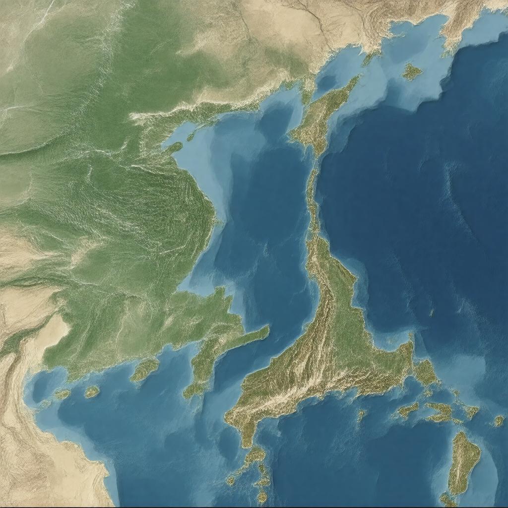 AI-created image of North Korean EEZ