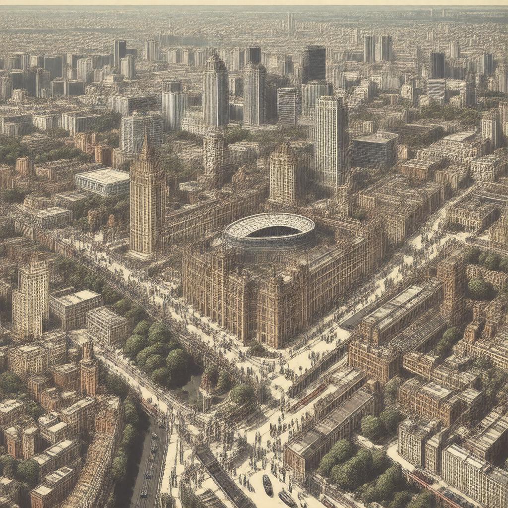 AI-created image of North London