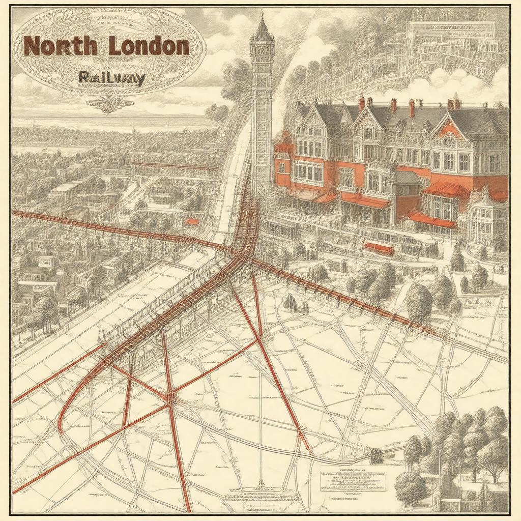 AI-created image of North London Railway