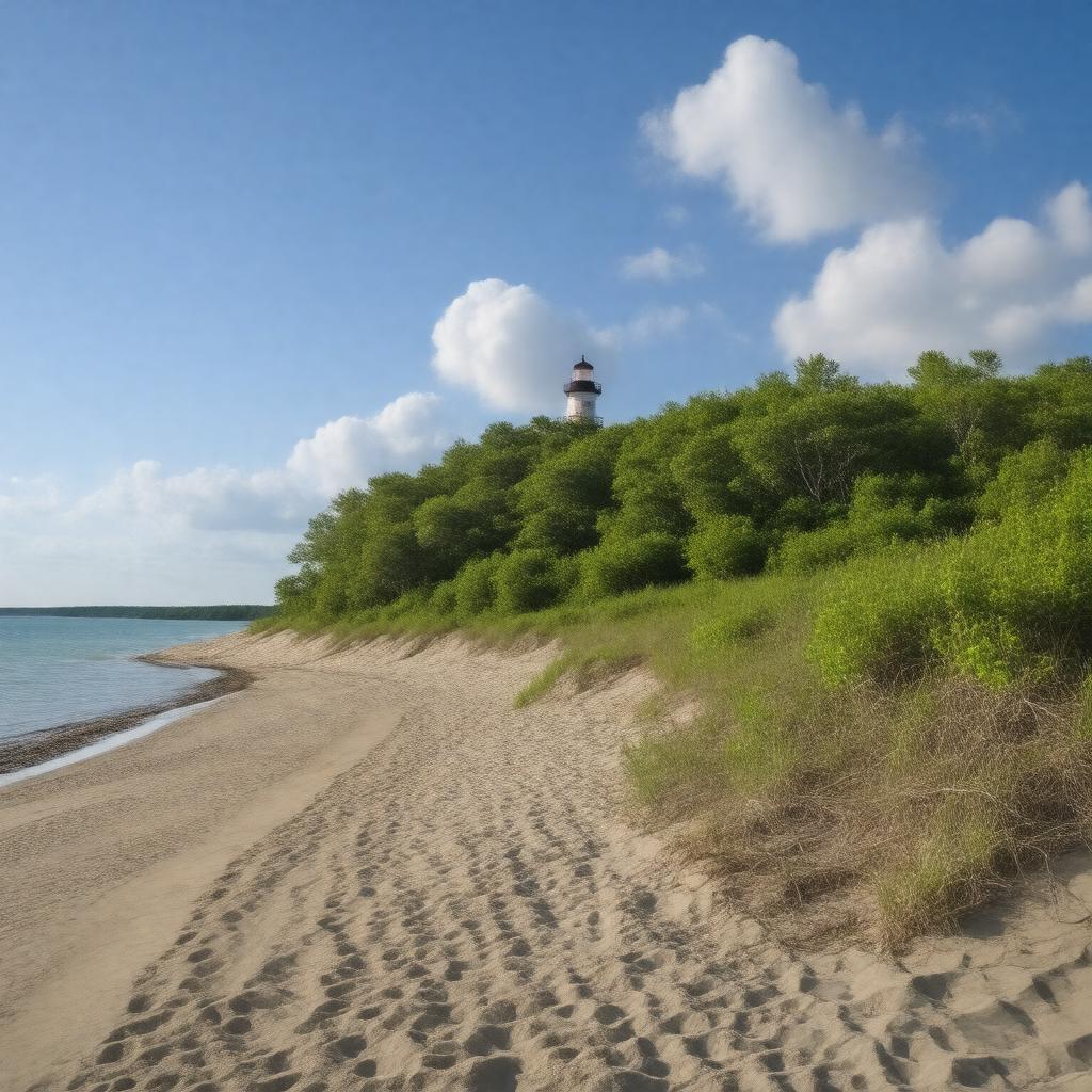 AI-created image of North Manitou Island
