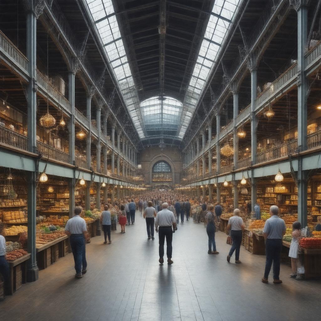 Click to view larger image AI-created image of North Market