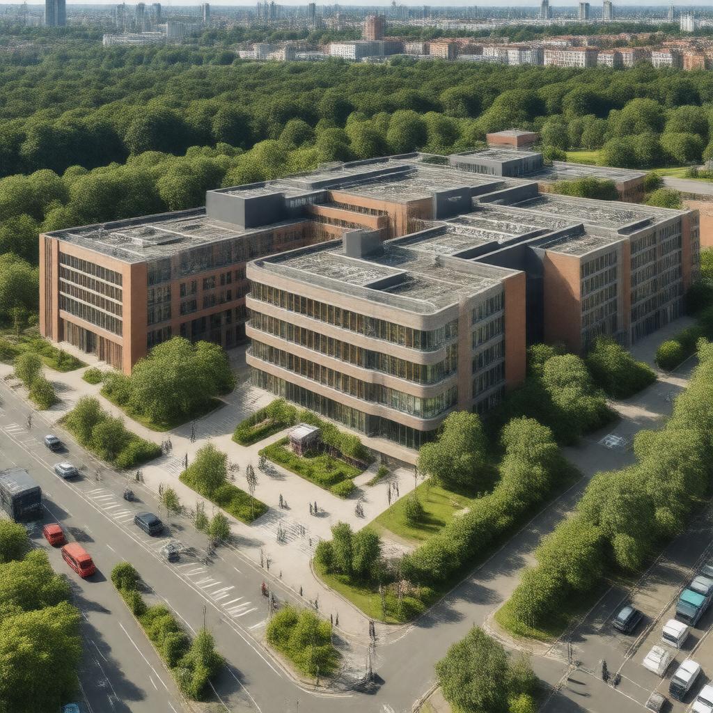 AI-created image of North Middlesex University Hospital