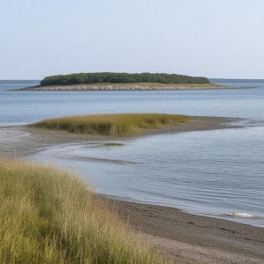 AI-created image of North Monomoy Island
