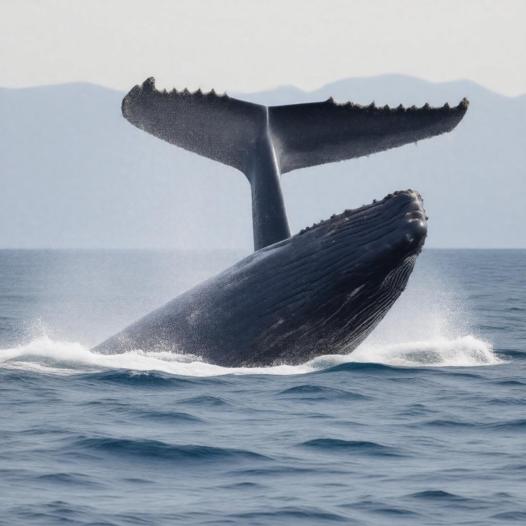 AI-created image of North Pacific right whale