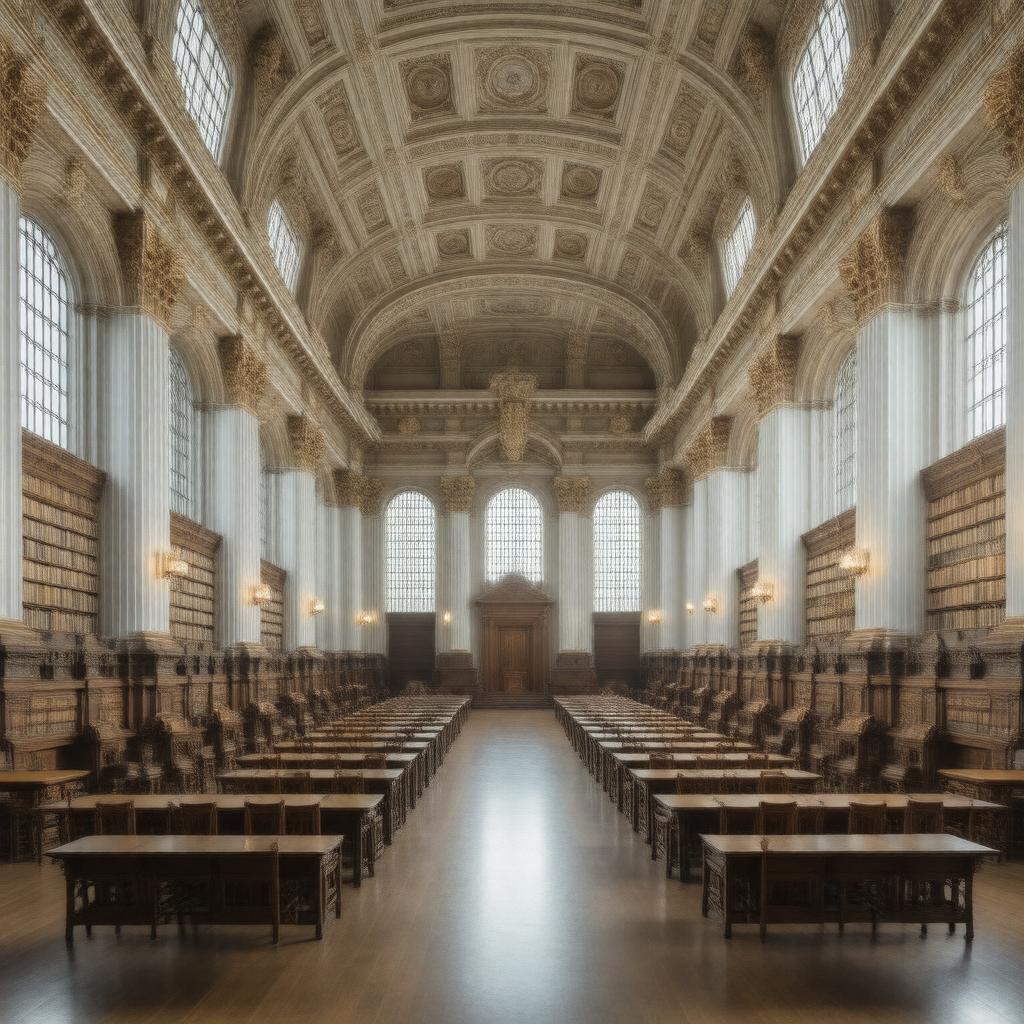 AI-created image of North Reading Room