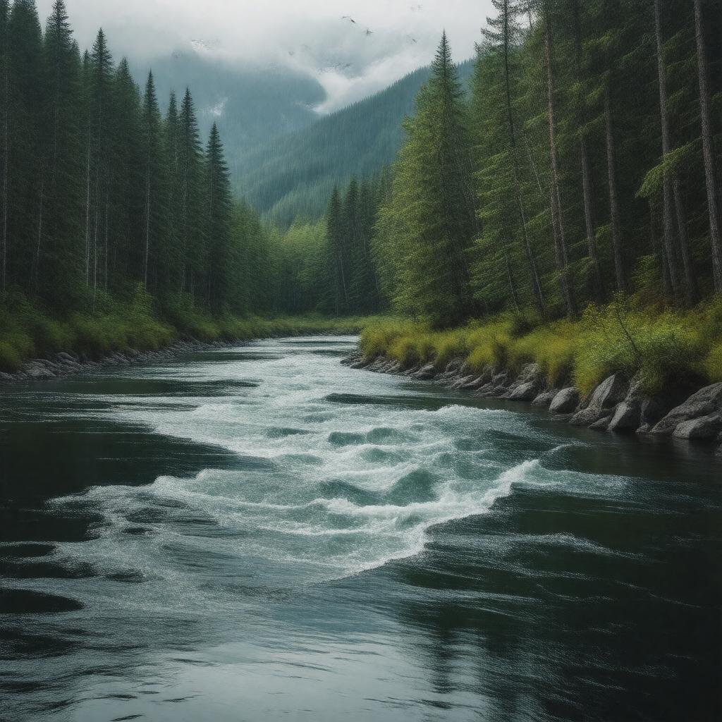 AI-created image of North River (Canada)