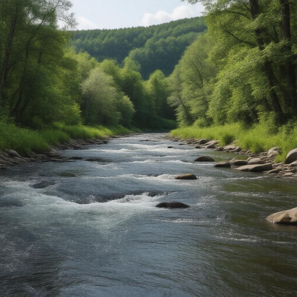 AI-created image of North River (New Hampshire)