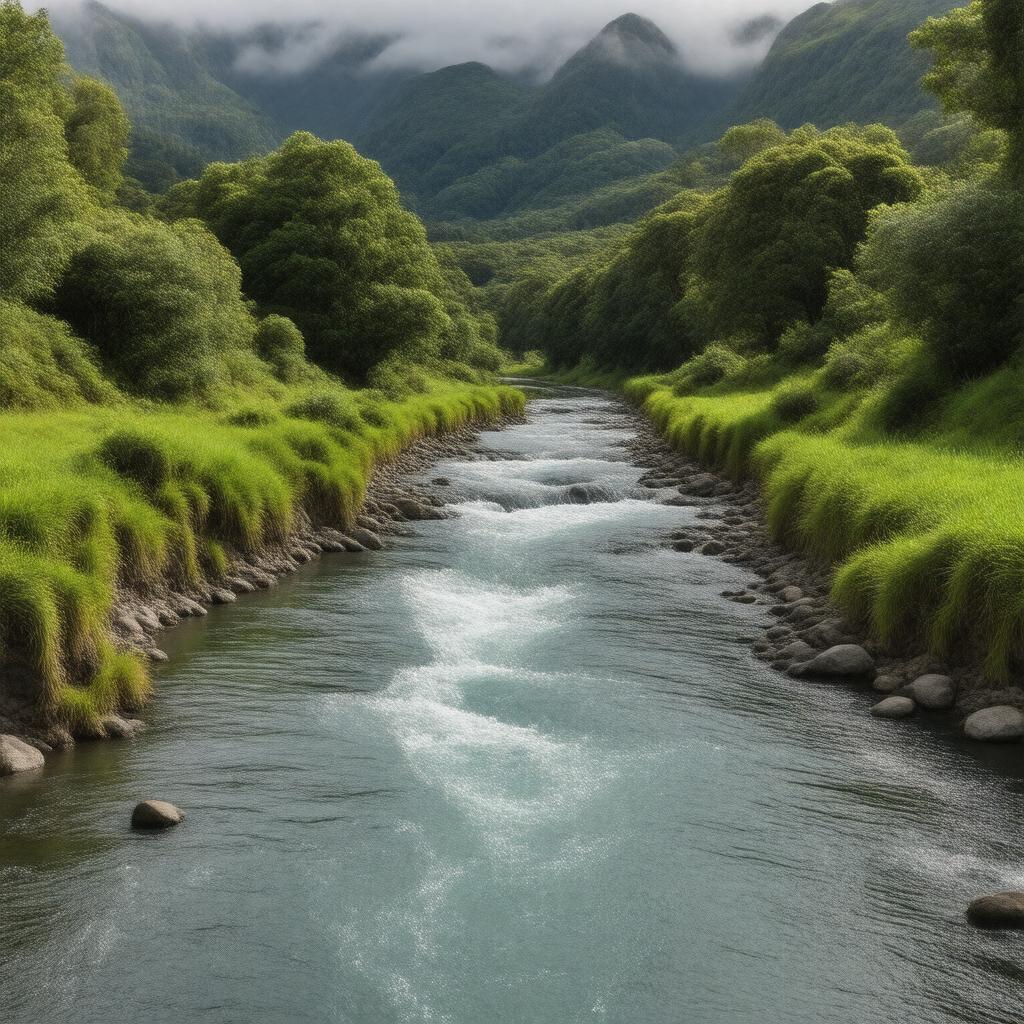 AI-created image of North River (New Zealand)