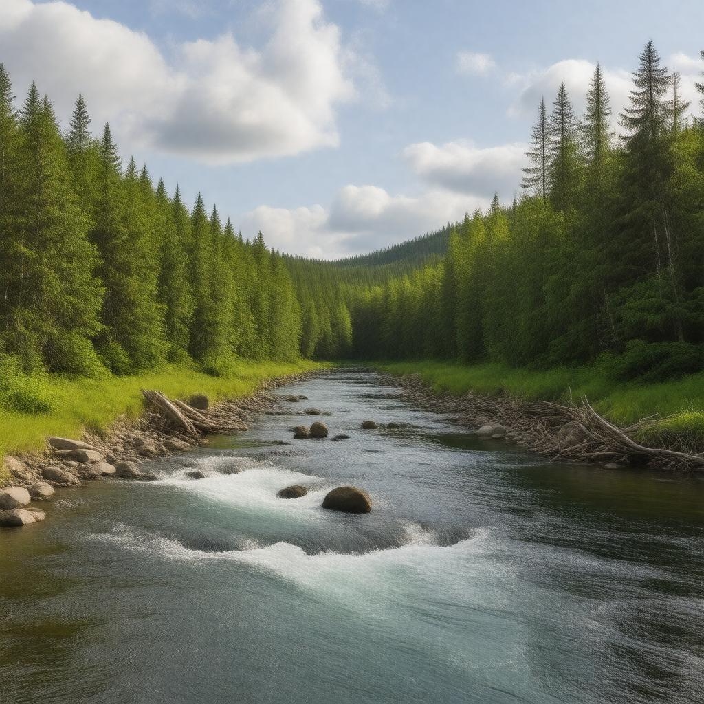 AI-created image of North River (Ontario)