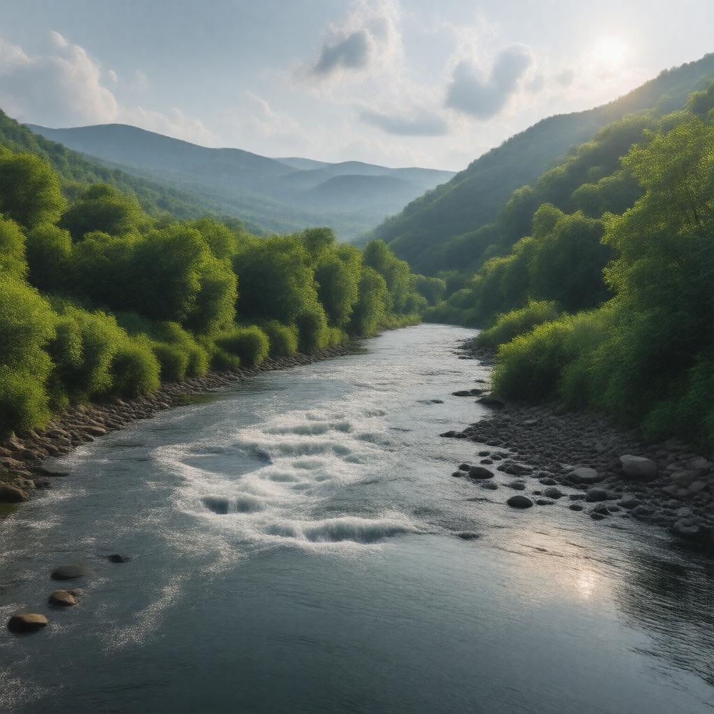 AI-created image of North River (Virginia)