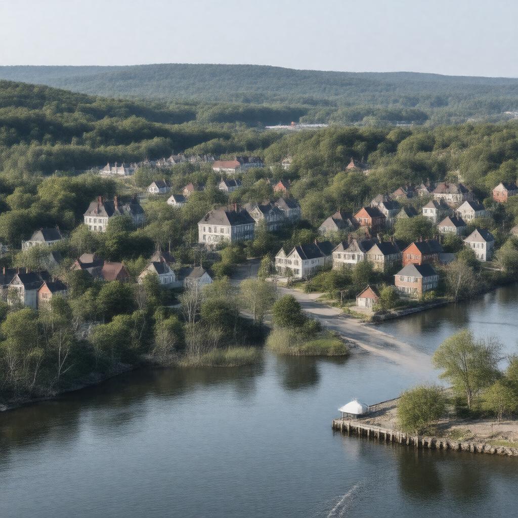 AI-created image of North Tarrytown, New York, United States