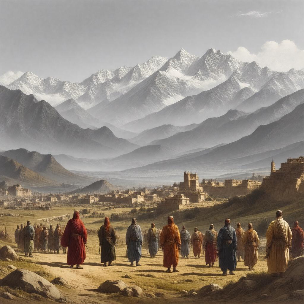 AI-created image of North West Frontier of India