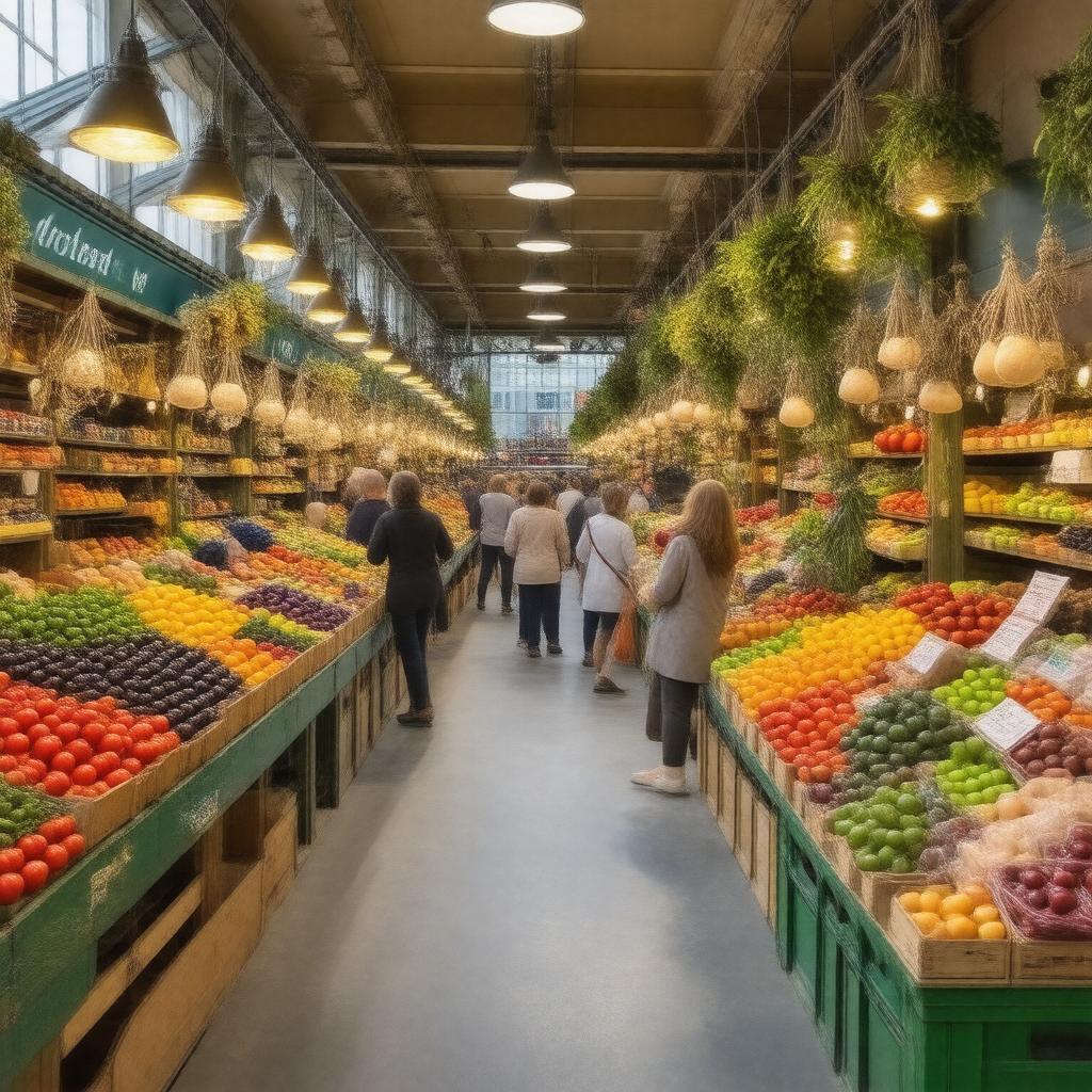 AI-created image of Northcote Road Market