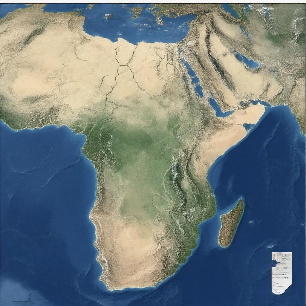 AI-created image of Northeast Africa