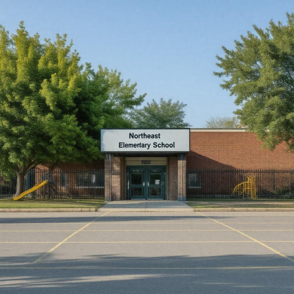 AI-created image of Northeast Elementary School