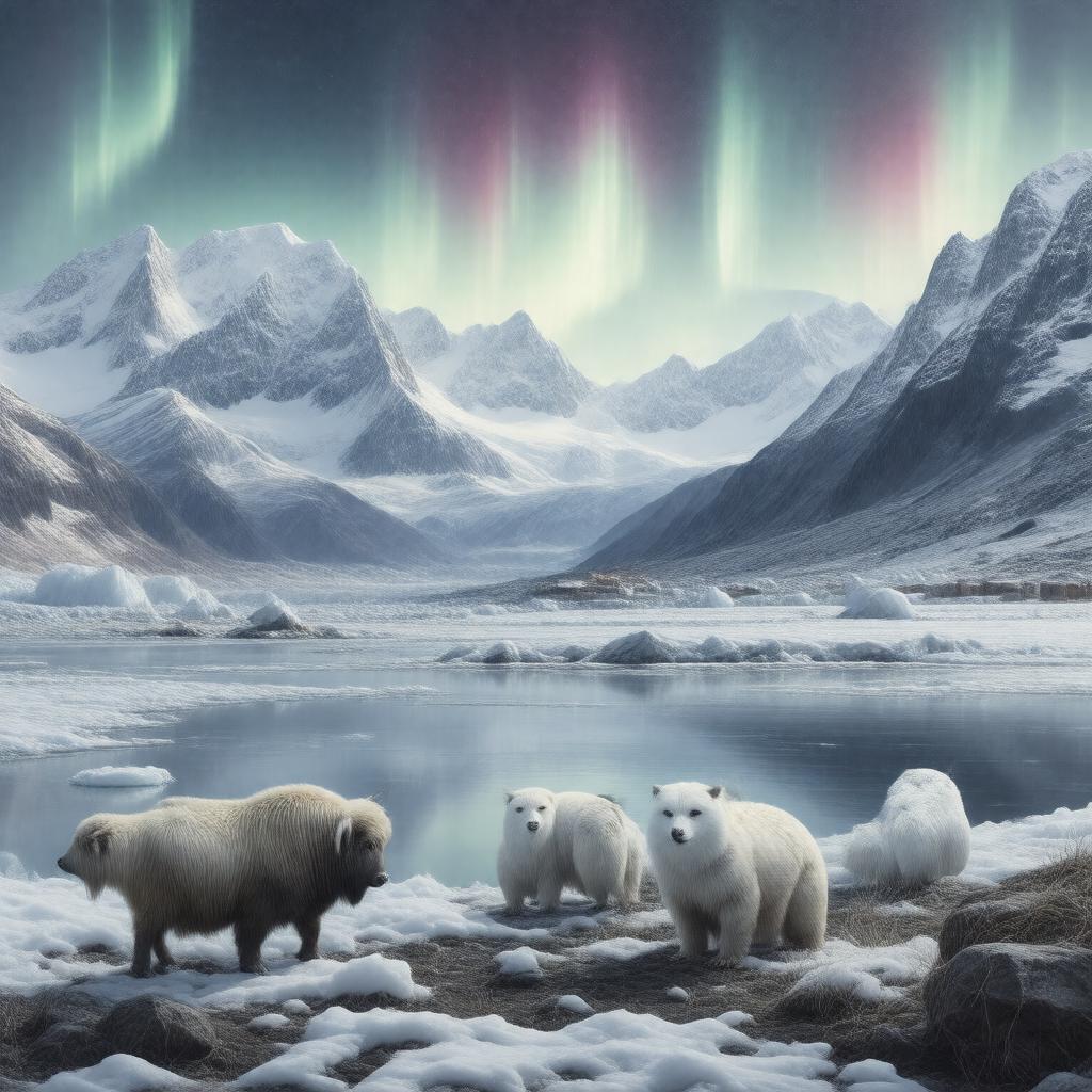 AI-created image of Northeast Greenland