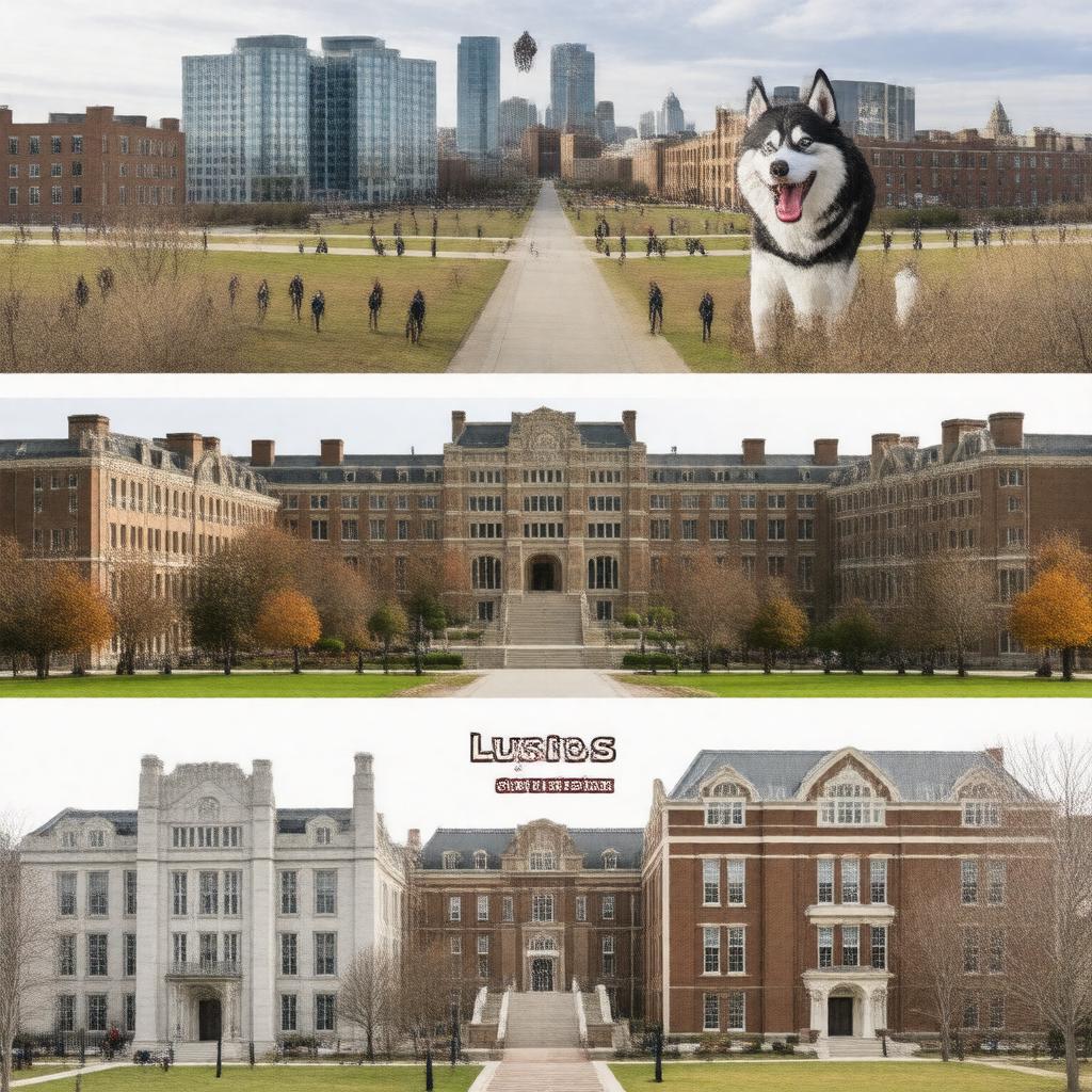 AI-created image of Northeastern University