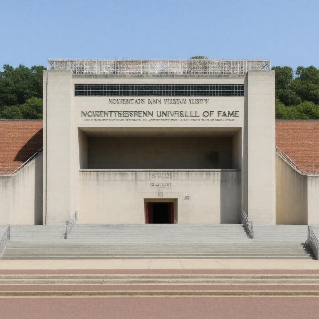 Click to view larger image AI-created image of Northeastern University Hall of Fame