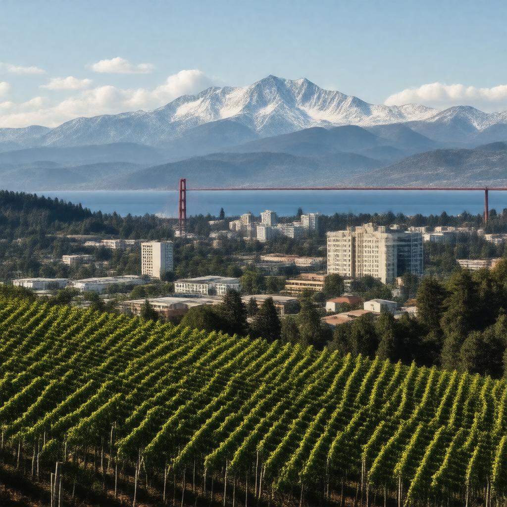 AI-created image of Northern California