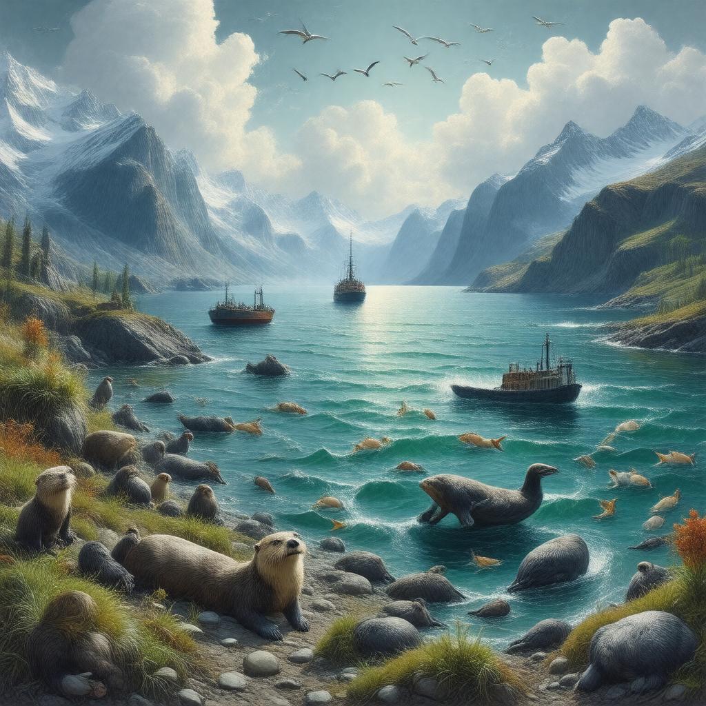 Click to view larger image AI-created image of Northern Gulf of Alaska LTER