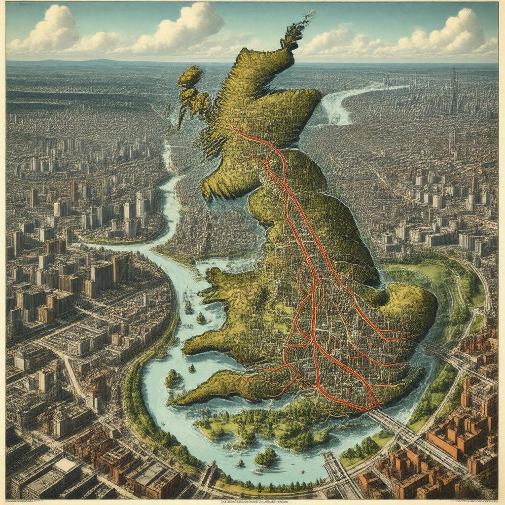 AI-created image of Northern Powerhouse initiative