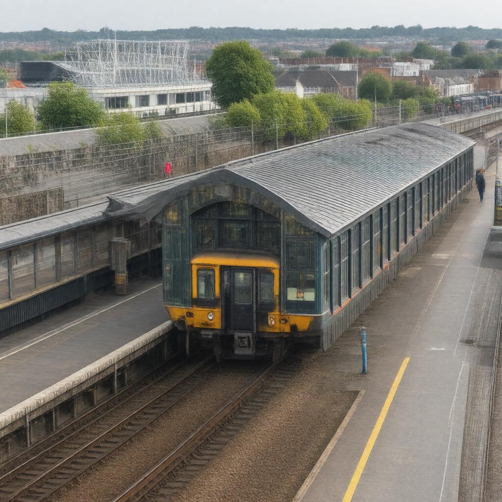 AI-created image of Northumberland Park station