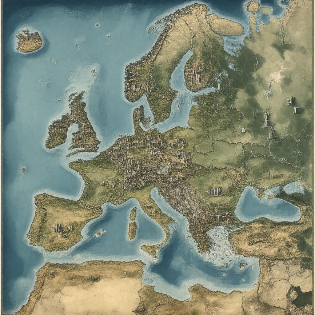 AI-created image of Northwest Europe