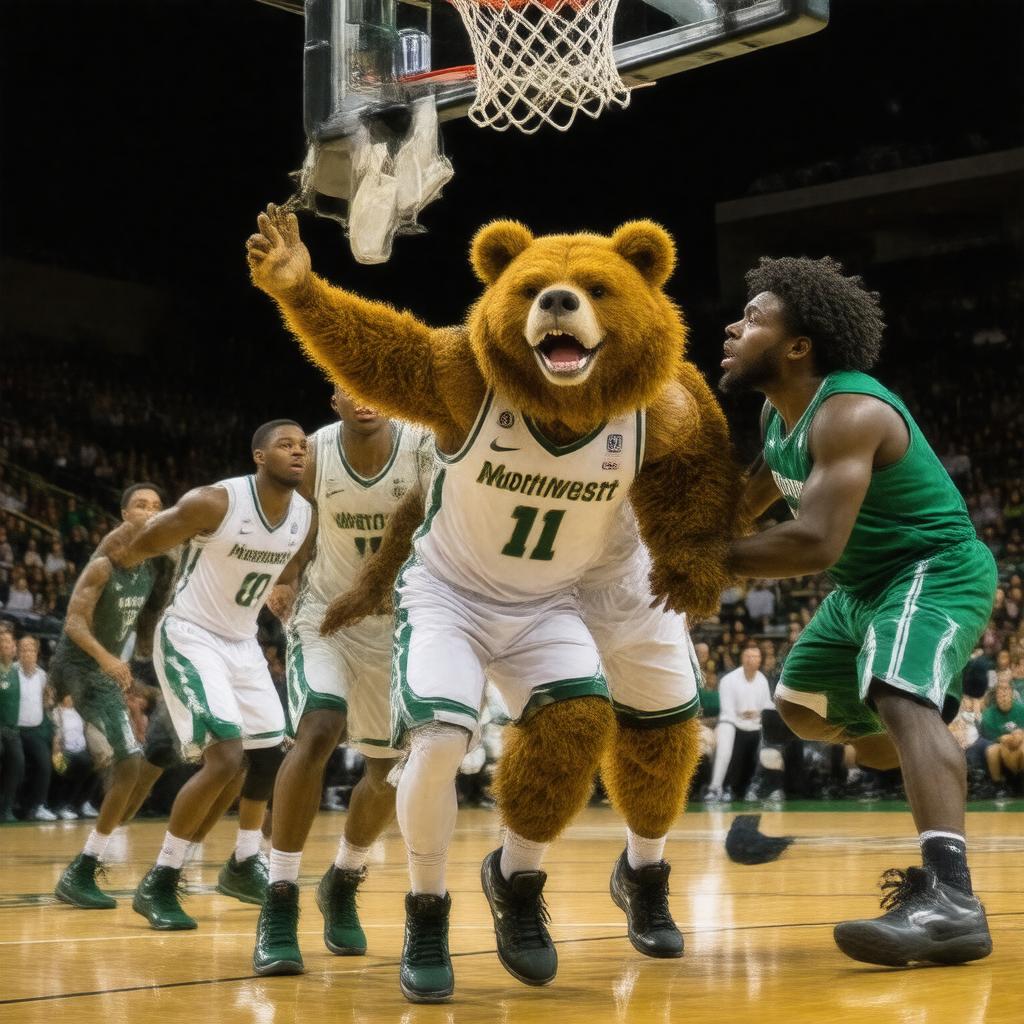 AI-created image of Northwest Missouri State Bearcats basketball