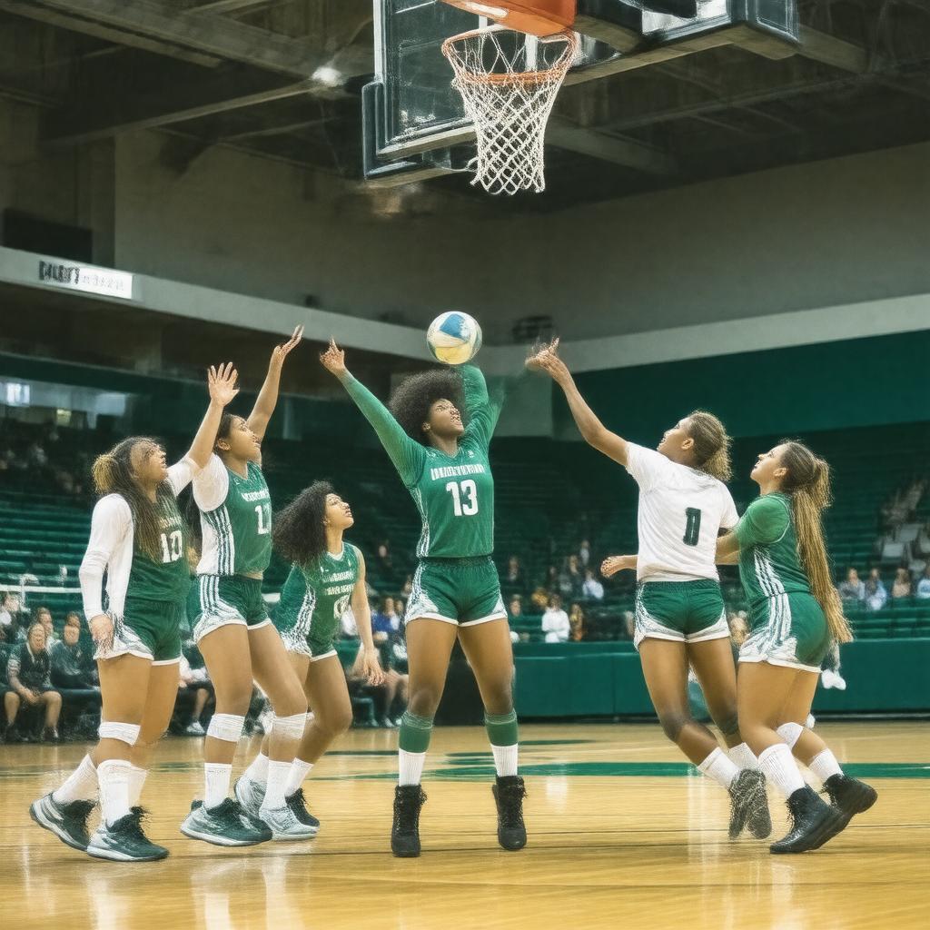 AI-created image of Northwest Missouri State Bearcats volleyball