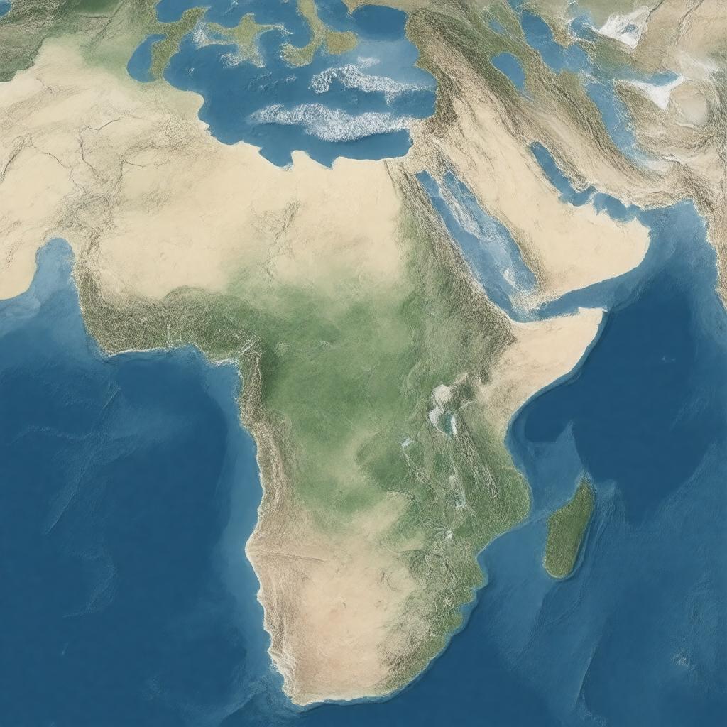 AI-created image of Northwestern Africa
