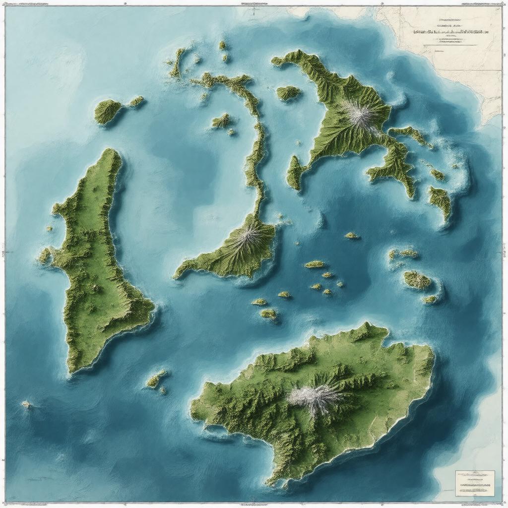 AI-created image of Northwestern Hawaiian Islands
